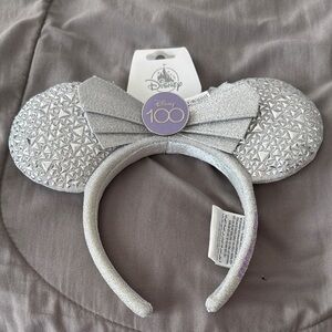 Disney 100th Anniversary Silver Minnie Ears